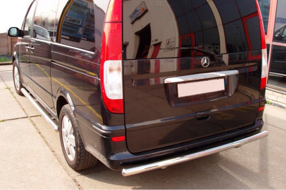 Mercedes Viano 2004-2014 гг. Задняя дуга AK002 (нерж. сталь) Фото 6
