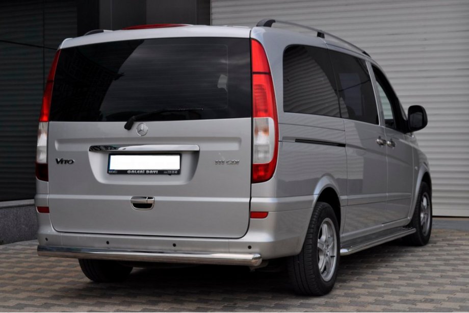 Mercedes Viano 2004-2014 гг. Задняя дуга AK002 (нерж. сталь) Фото 7