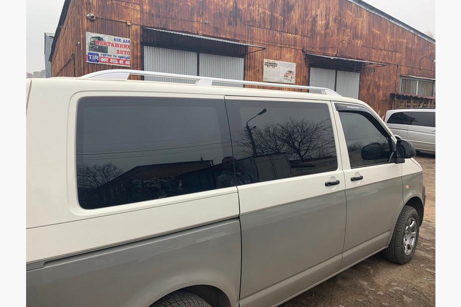 Volkswagen T5 Caravelle 2004-2010 гг. Рейлинги Skyport (белые) Длинная База Фото 13