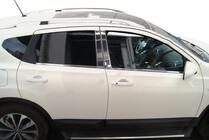 Хромированные Накладки на Дверные Стойки (4 шт, Нерж Сталь) фото 2