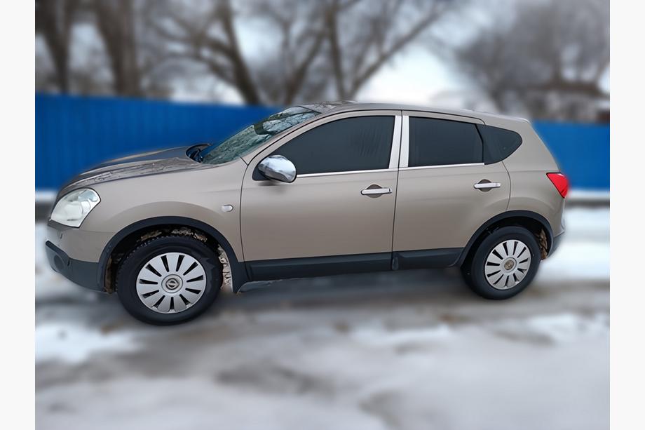 Nissan Qashqai 2010-2014 Полоски из нержавейки на стойки Carmos Image
