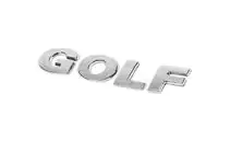 Volkswagen Golf 6 2008-2014 гг. Надпись Golf (как оригинал) фото 2
