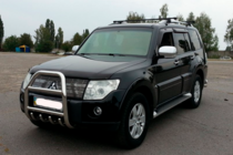 Mitsubishi Pajero Wagon IV 2006-2021 гг. Кенгурятник QT011 (нержавейка) фото 1