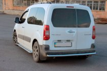 Citroen Berlingo 2008-2018 гг. Задняя защита (нержавейка) 60 мм фото 3