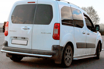 Citroen Berlingo 2008-2018 гг. Задняя защита (нержавейка) 60 мм фото 4