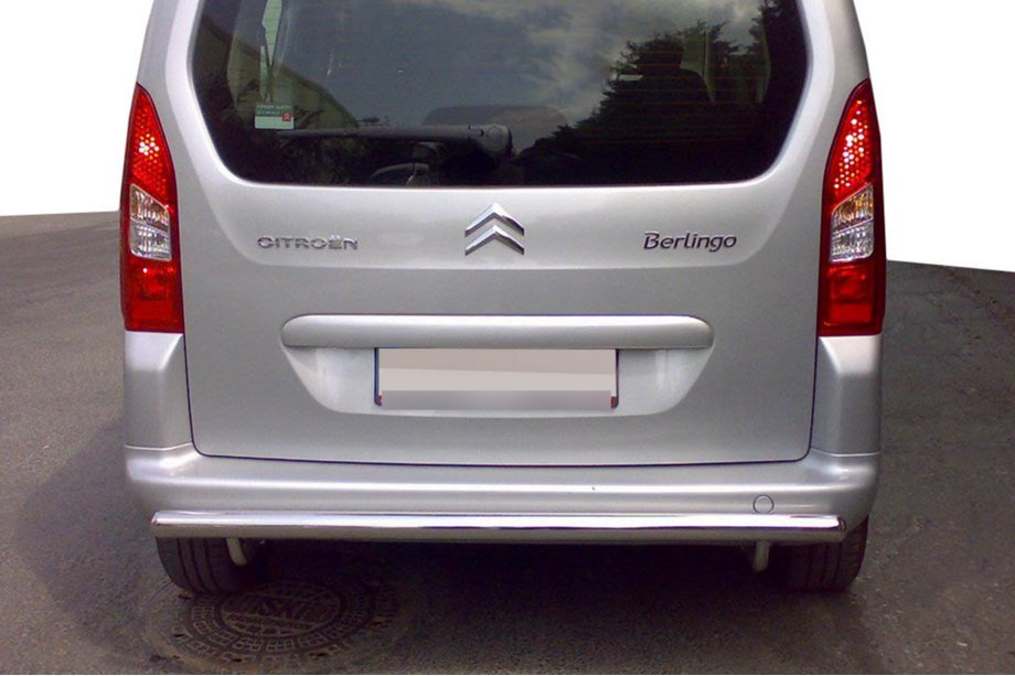 Citroen Berlingo 2008-2018 гг. Задняя защита (нержавейка) 60 мм Image