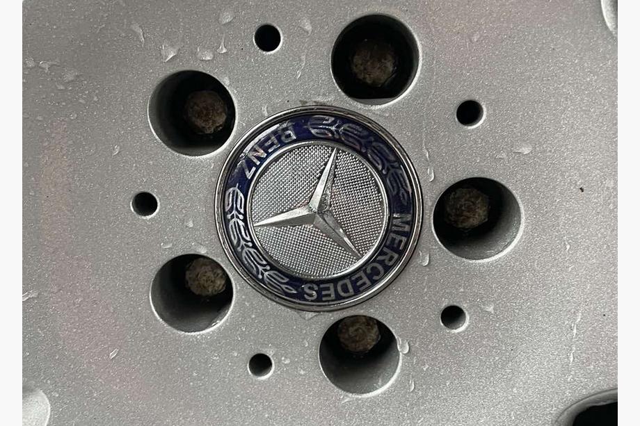 Mercedes-Benz Колпачки на диски 71/75 мм без кольца (4 шт, синие V2) Image