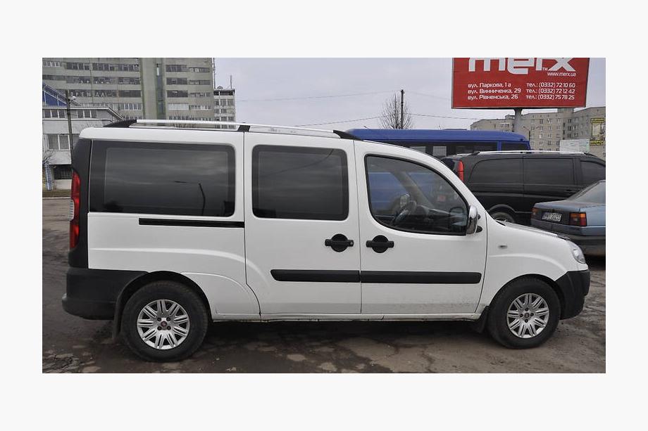 Fiat Doblo I 2005-2010 гг. Хромированные Рейлинги Фото 18