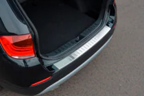 BMW X1 E84 2009-2015 гг. Накладка на задний бампер OmsaLine Нержавейка фото 7