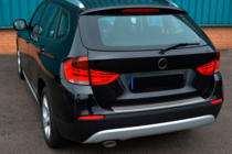 BMW X1 E84 2009-2015 гг. Накладка на задний бампер OmsaLine Нержавейка фото 2