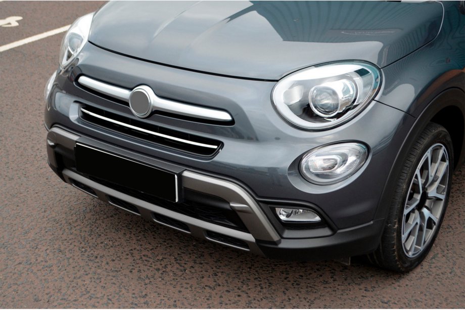 Fiat 500X 2014-2024 гг. Накладка на передний бампер из нержавеющей стали Фото 4