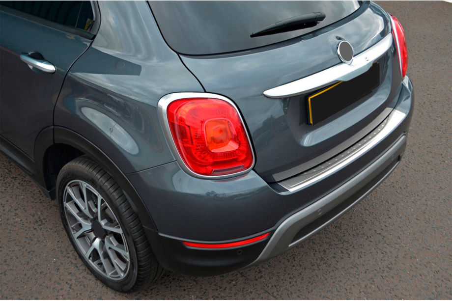 Fiat 500X 2014-2024 гг. Накладка на задний бампер OmsaLine Нержавейка Image