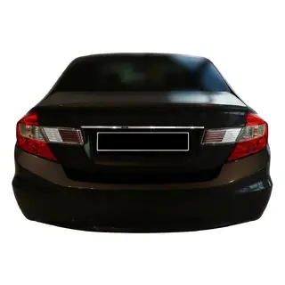 Хромированная накладка над номером (нерж. сталь) Honda Civic Sedan IX 2011-2016 гг. фото 1