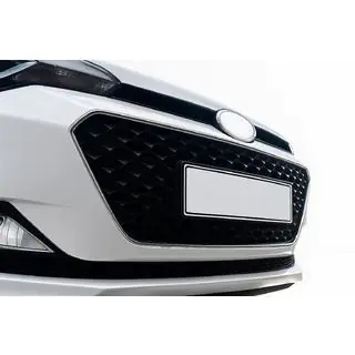 Окантовка решетки радиатора 2014-2018 (2 шт, нержавейка) Hyundai I-20 2014-2020 гг. фото 1