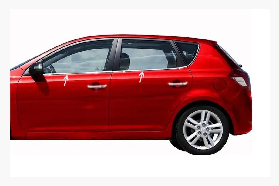 Opel Astra K 2016-2021 гг. Окантовка окон Нержавейка Верх↗Низ Фото 10