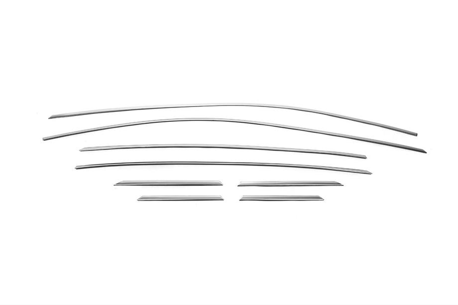Opel Astra K 2016-2021 гг. Окантовка окон Нержавейка Верх↗Низ Фото 8