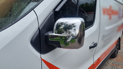 Renault Trafic 2015- гг. Накладки на Зеркала (2 шт., пластик) фото 6