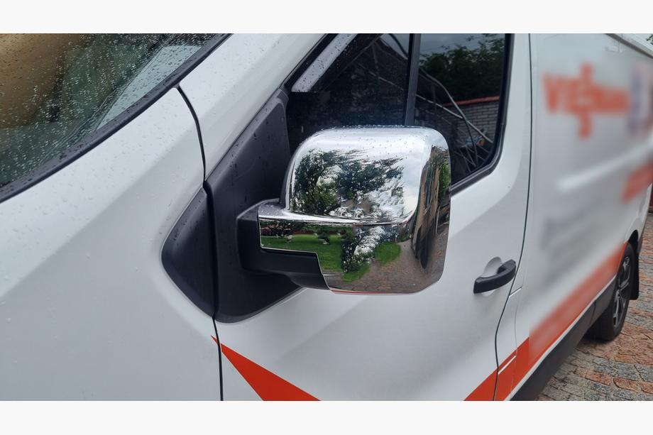 Renault Trafic 2015- гг. Накладки на Зеркала (2 шт., пластик) Фото 6
