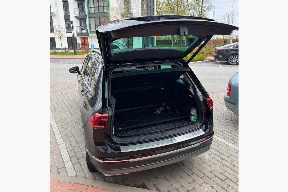 Volkswagen Tiguan 2016-2023 гг. Накладка на задний бампер (OmsaLine, нержавейка) Фото 4