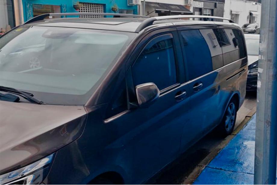 Mercedes Viano 2004-2014 гг. Рейлинги Хром CAN Оригинальный Дизайн (Металлические Ножки) Средняя База (LONG) Фото 8