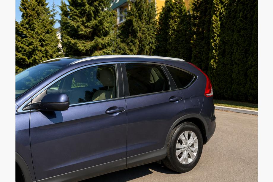 Honda CRV 2012-2016 гг. Интегрированные рейлинги серые OEM (ABS-пластик, установка на болты) Фото 3