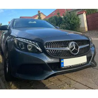 Передняя решетка Diamond Silver (для Avantgarde/AMG-Line/C43 AMG) фото 4