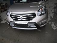 Renault Koleos 2008-2016 гг. Передняя защита (пластик) фото 2