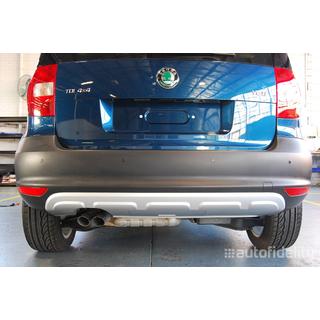 Передние и задние накладки (2 шт) Skoda Yeti 2009-2017 гг. фото 3