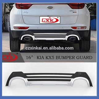 Накладки на передний и задний бампер 2015-2019 V3 (пластик) Kia Sportage 2015-2021 гг. фото 2