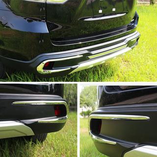 Передние и задние накладки 2014-2017 (2 шт) Toyota Highlander 2013-2019 гг. фото 4