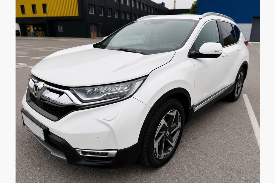 Honda CRV 2017-2022 гг. Интегрированные рейлинги серые OEM (алюминий, установка на болты)