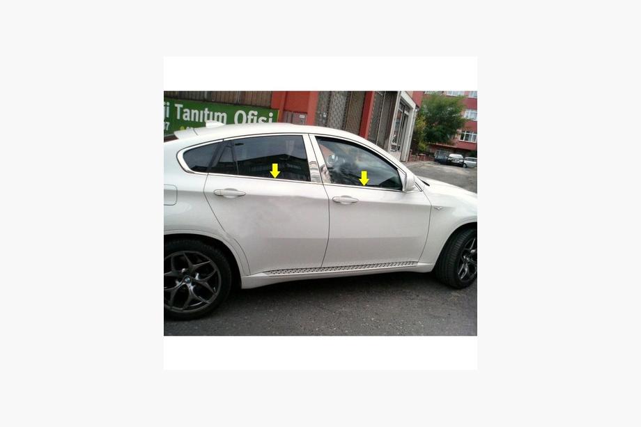 Нижние молдинги окон нержавейка (4 шт.) Image