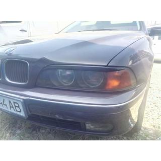 Реснички на фары (2 шт., черные) BMW 5 серия E39 1996-2003 гг. фото 3