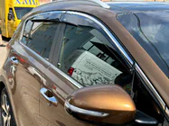 Kia Sportage 2015-2021 гг. Ветровики с хромированным молдингом (4 шт, Niken) фото 9