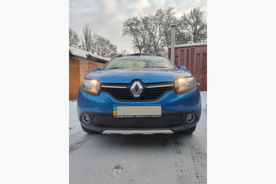 Renault Logan MCV 2013-2022 гг. Зимняя нижняя накладка на решетку радиатора (2013-2015) Фото 5