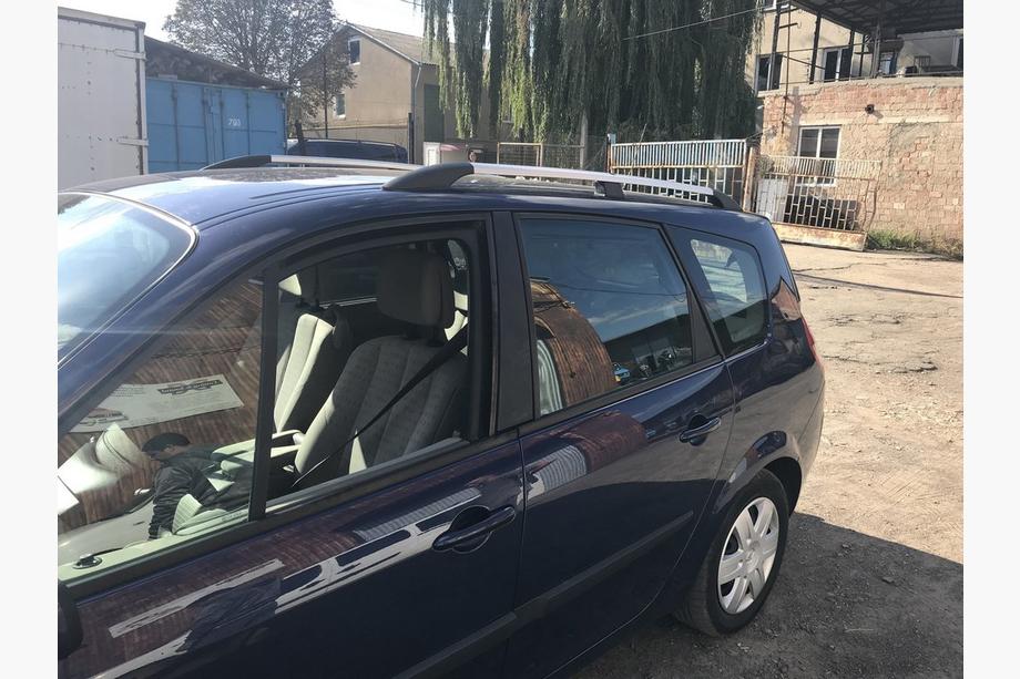 Renault Scenic/Grand 2003-2009 гг. Хромированные Рейлинги (2 шт) Длинная База (Grande) Фото 2