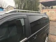 Mercedes Viano 2004-2014 гг. Серые рейлинги Skyport (цельнометаллические) фото 2