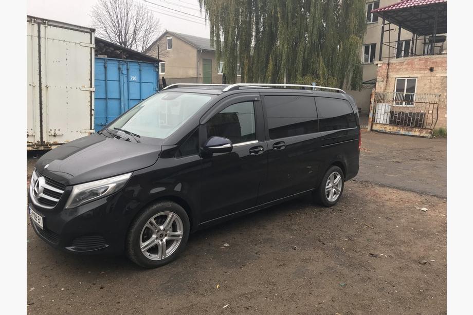 Mercedes Viano 2004-2014 гг. Серые рейлинги Skyport (цельнометаллические) Длинная База (EXTRALONG) Фото 6