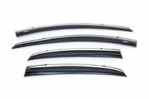 Hyundai I-30 2012-2017 гг. Ветровики с хромированным молдингом HB (4 шт, Niken) фото 2