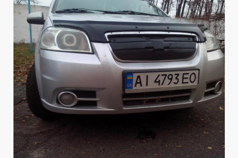 Chevrolet Aveo T250 2005-2011 гг. Зимняя решетка Матовый Фото 2