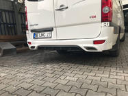 Volkswagen Crafter 2006-2016 гг. Накладка на задний бампер V2 (грунт под покраску) фото 1