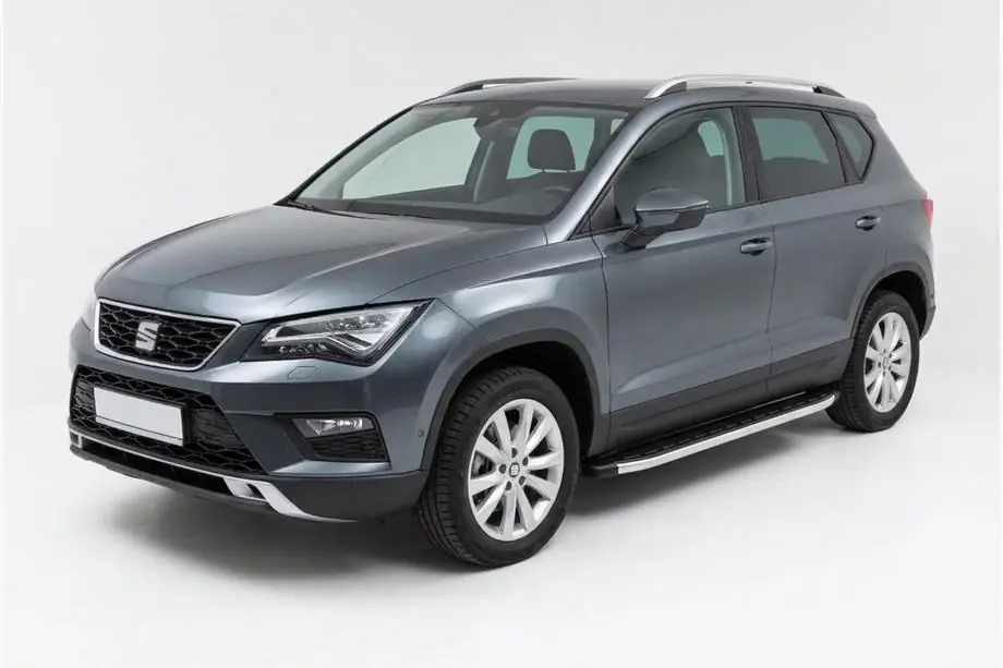 Seat Ateca 2016- гг. Боковые пороги Fullmond (2 шт., алюминий) Фото 1