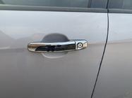 Ford Transit 2014- гг. Накладки на ручки с черной полосой (4 шт, ABS) фото 4