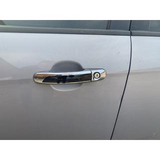 Накладки на ручки с черной полосой (4 шт, ABS) Ford Transit 2014- гг. фото 4