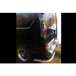 Задние уголки (2 шт., нержавейка) Renault Trafic 2015- гг. фото 2
