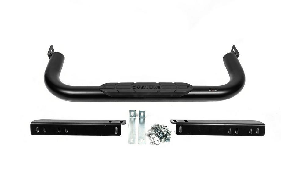 Volkswagen Amarok 2010-2022 гг. Задняя защита Omsa (черная) Фото 2