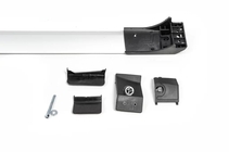 Mitsubishi Outlander 2006-2012 гг. Поперечины на рейлинги без замка (2 шт) Серый фото 6