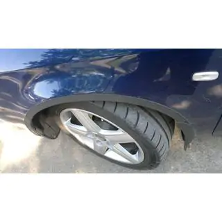 Расширители арок (4 шт, черные) Audi A6 C5 1997-2001 гг. фото 3
