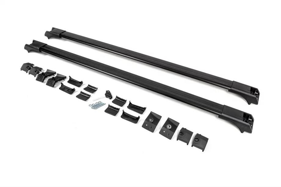 Volkswagen Touran 2010-2015 гг. Поперечины на рейлинги без замка (2 шт) Серый Фото 8
