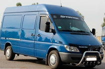 Mercedes Sprinter W901/902/903/904/905 1995–2006 гг. Кенгурятник WT004 (нержавейка) фото 3